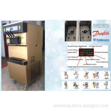 Gravity Feed Consecutively Ice Creaming Automatic Frozen Yo